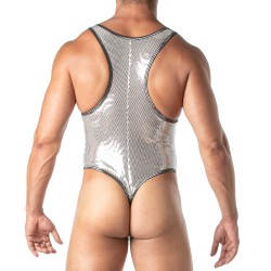 Body of the brand TOF PARIS - Silver sequined thong bodysuit Tof Paris - Ref : TOF365A