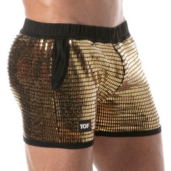 Corto de la marca TOF PARIS - Pantalones cortos de lentejuelas doradas Tof Paris - Ref : TOF358O