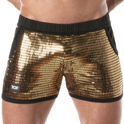 Breve del marchio TOF PARIS - Pantaloncini con paillettes oro Tof Paris - Ref : TOF358O