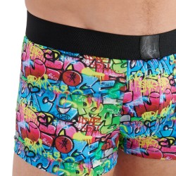 Boxer, shorty de la marque HOM - Boxer Graffiti Wall HOM x Vincent Bardou édition limitée - Ref : 402751 P023